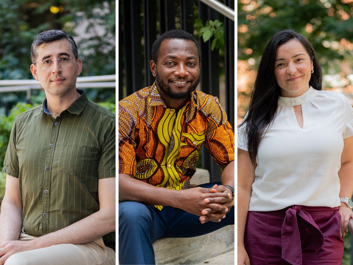 Navid Nasr Esfahani, Samuel Asante Gyamerah and Glaucia Melo dos Santos